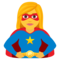 Woman Superhero emoji on Emojione